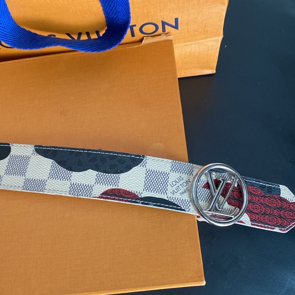 Multi-Color Louis Vuitton Reversible Monogram Belt - Picture 7 of 9